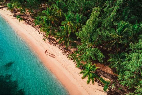 Plage côtière République Dominicaine