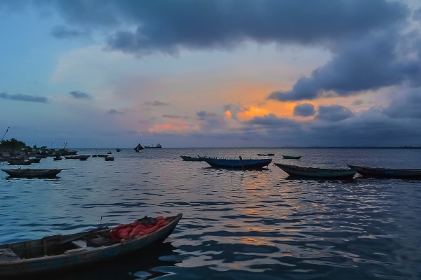 magnifique couché de soleil au cap haïtien