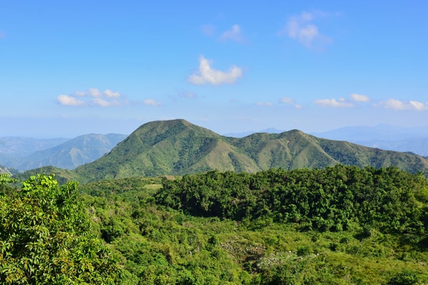 paysage du village de kenscoff en Haiti