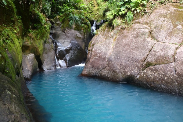 Bassin Bleu situé au sud d'Haïti