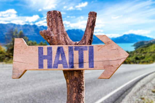 panneau de direction Haïti