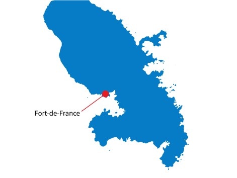carte de la Martinique