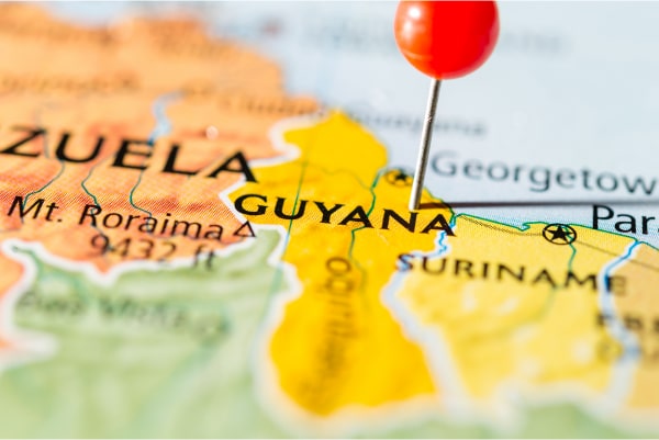 Carte géographique Guyane