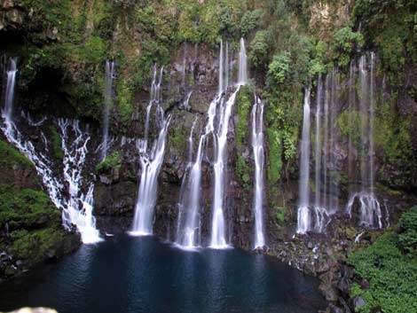Chutes à l'île de la Réunion