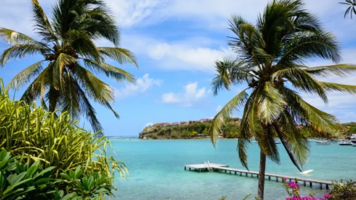 Photo d'un ponton en Martinique