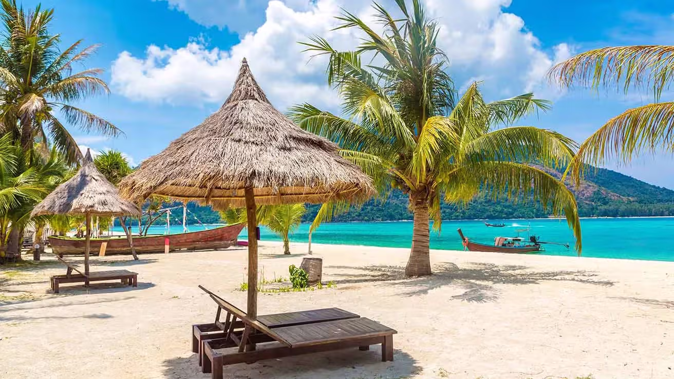 Magnífica playa en la isla de Aruba