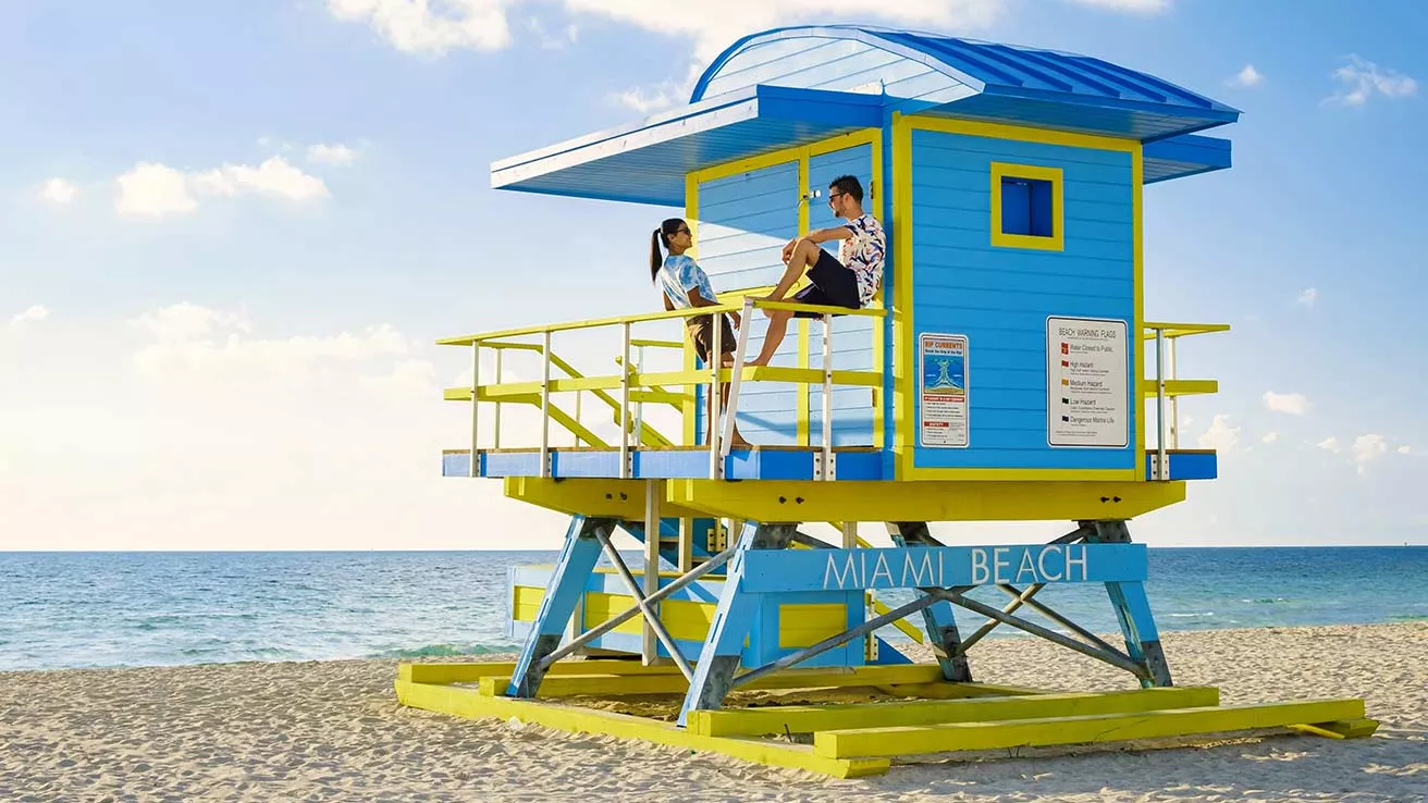 Poste de sauvetage à Miami