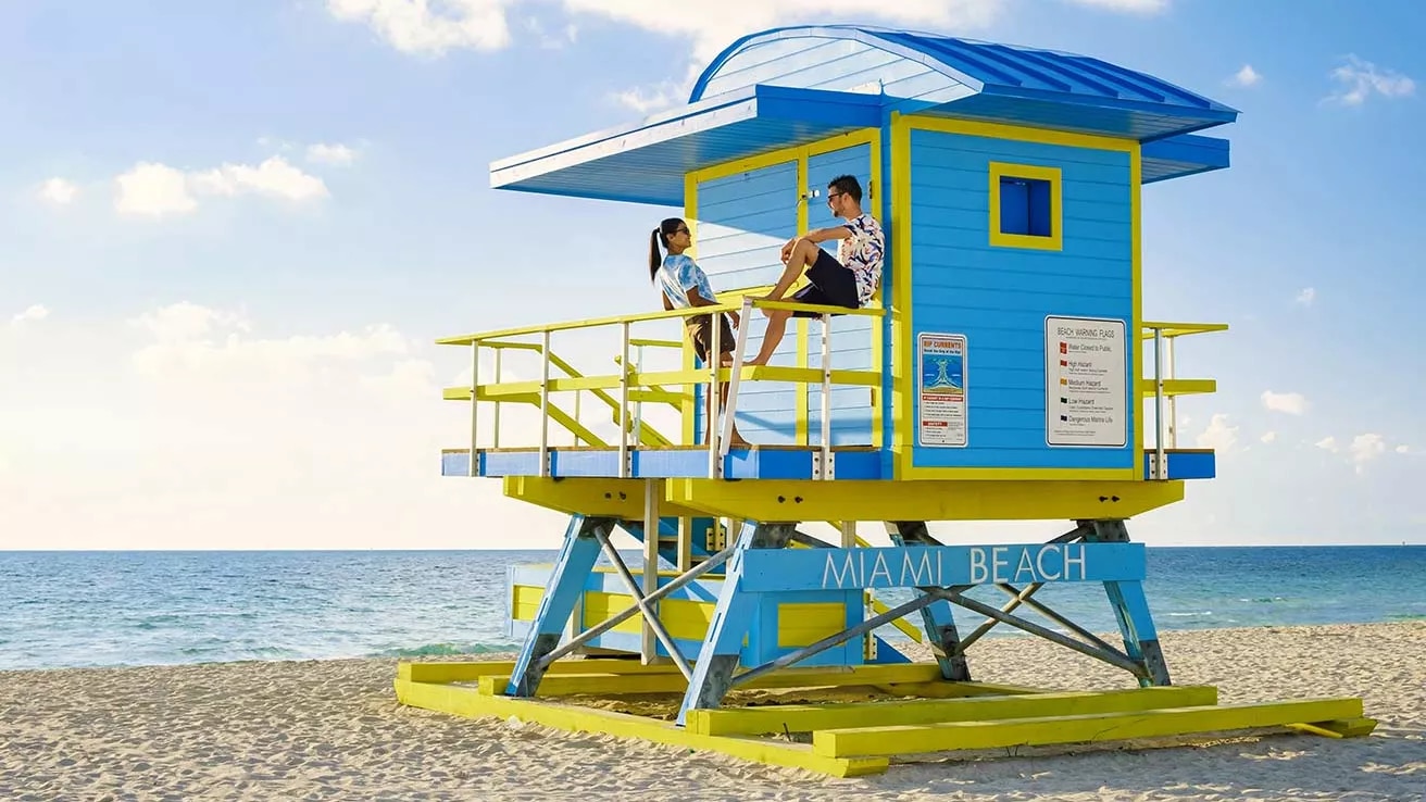 Poste de sauvetage à Miami