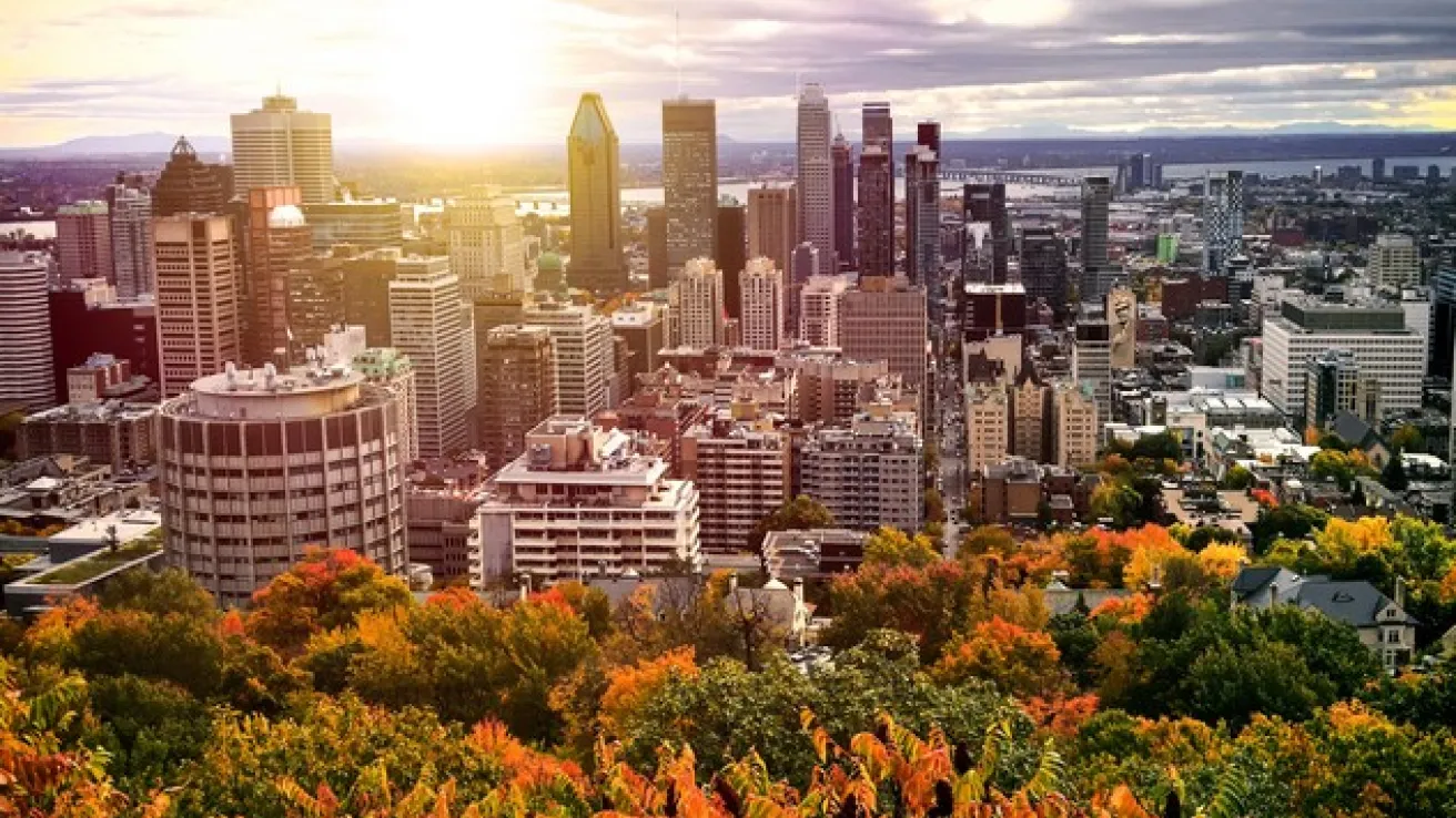 Autumn Montreal Coucher de soleil