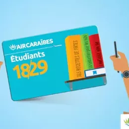 Carte étudiante 1829 Air Caraïbes