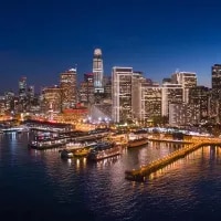 Panoramic aerial view of San Francisco