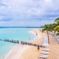 Paysage de plage de rêve à Cancun