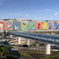 Fresque aéroport de Paris