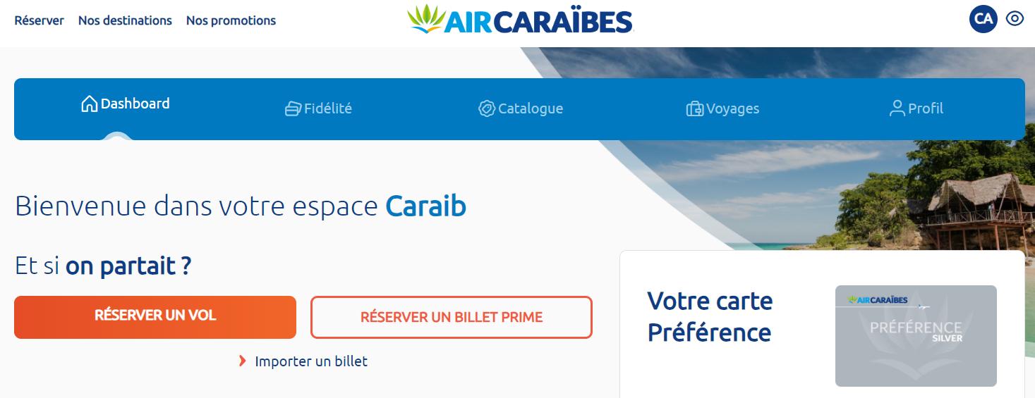 Visuel de votre Espace de fidélité Prééférence Visuel de votre Espace de fidélité Prééférence