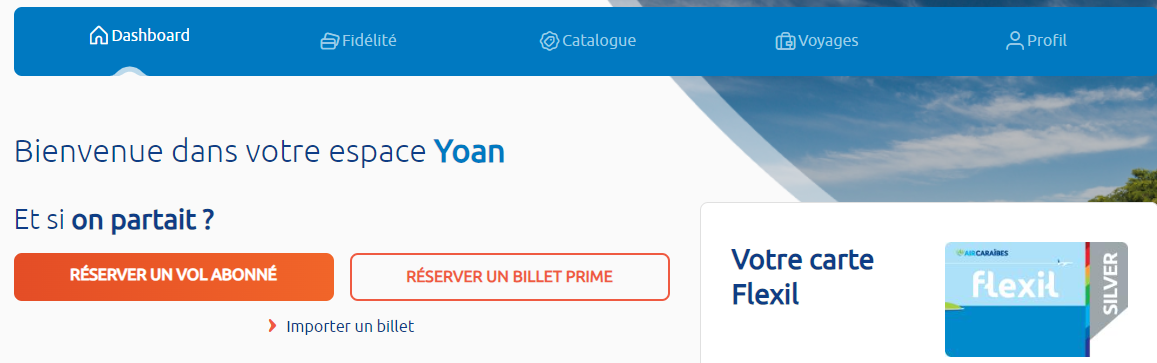 Espace fidélité abonné Espace fidélité abonné