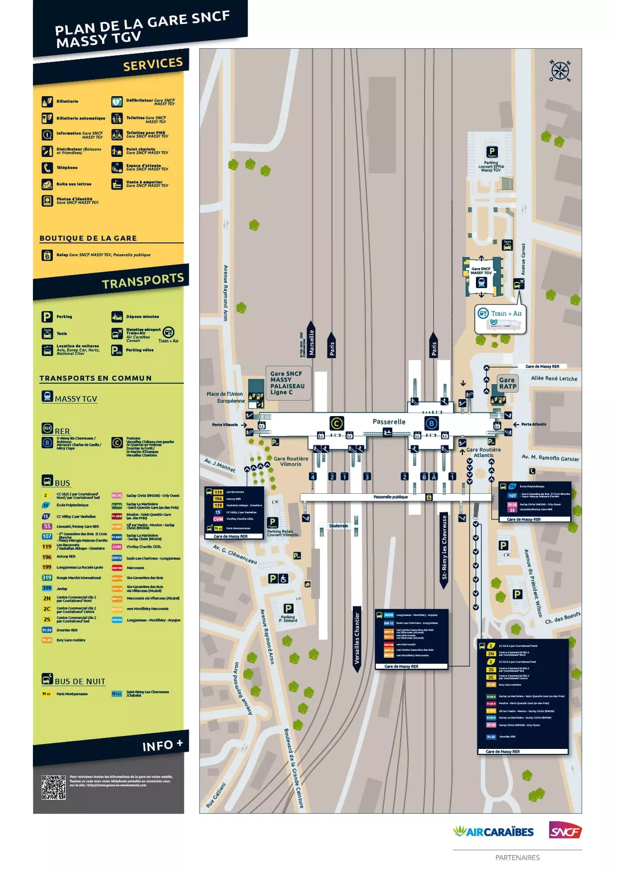 Mapa de la lanzadera de Massy