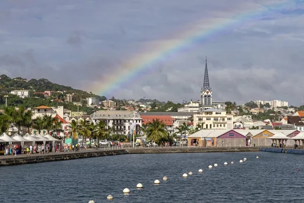 Cathédrale Saint-Louis, fort de France, dans l'île française de Martinique