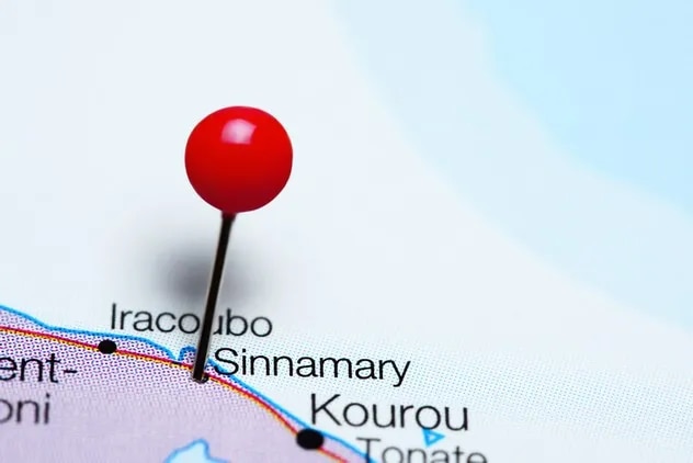 Carte sinnamary