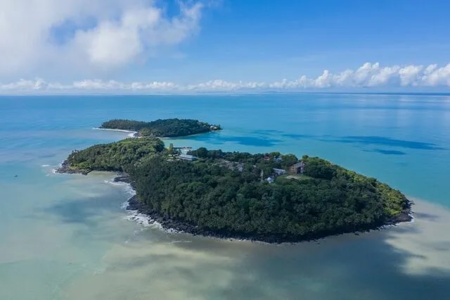 Vue aérienne Iles du Salut