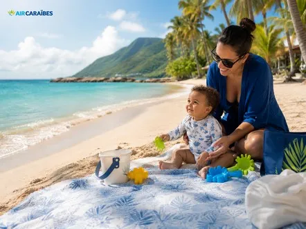 Voyagez avec votre bébé avec  Air Caraibes
