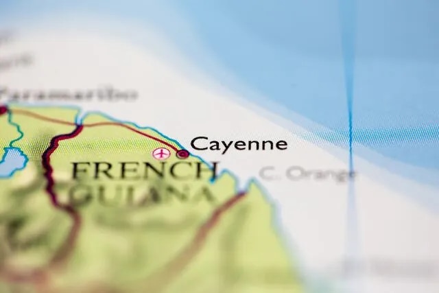 Carte de Cayenne