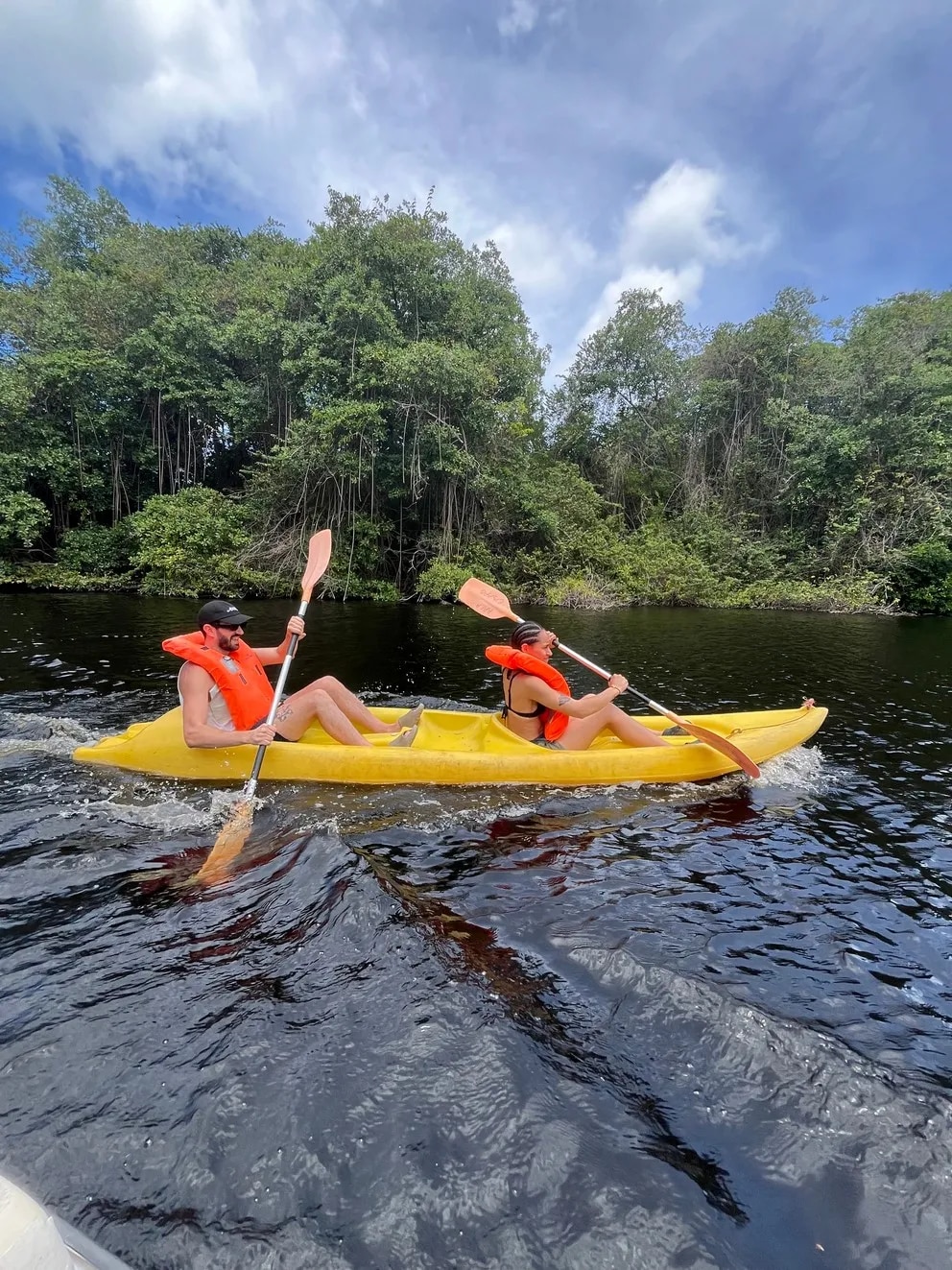 Kayak dans la mangrove de Marie-Galante