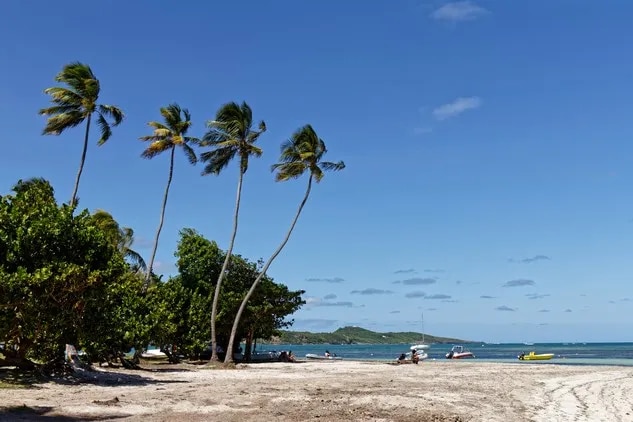 Plage de la Pointe Faula en Martinique