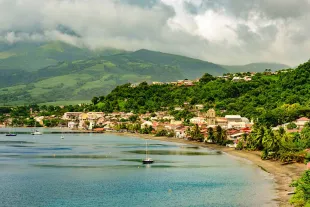 vue saint pierre en martinique