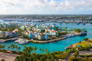 Vue aérienne villas Nassau