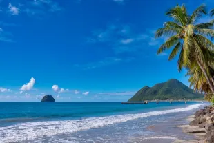Plage du Diamant en Martinique