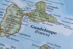 Carte de Marie-Galante en Guadeloupe